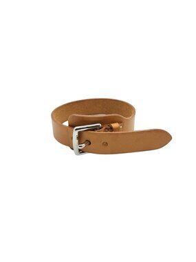 Hermes Bracelet Etriviere Brown Leather Silver
